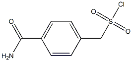 (4-carbamoylphenyl)methanesulfonyl chloride Struktur