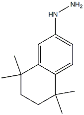 (5,5,8,8-tetramethyl-5,6,7,8-tetrahydronaphthalen-2-yl)hydrazine Structure