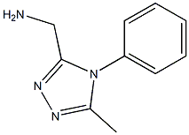 (5-methyl-4-phenyl-4H-1,2,4-triazol-3-yl)methanamine Struktur