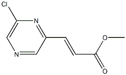 (E)-methyl 3-(6-chloropyrazin-2-yl)acrylate Struktur