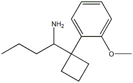 1-(1-(2-methoxyphenyl)cyclobutyl)butan-1-amine Struktur