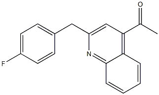 1-(2-(4-fluorobenzyl)quinolin-4-yl)ethanone Struktur