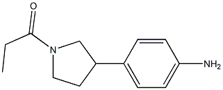 1-(3-(4-aminophenyl)pyrrolidin-1-yl)propan-1-one Struktur