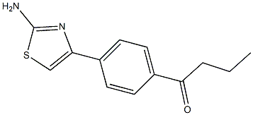 1-(4-(2-aminothiazol-4-yl)phenyl)butan-1-one Struktur