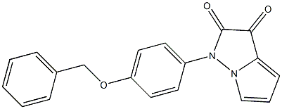 1-(4-(benzyloxy)phenyl)-1H-pyrrolo[1,2-b]pyrazole-2,3-dione Struktur