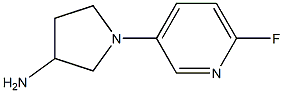 1-(6-fluoropyridin-3-yl)pyrrolidin-3-amine Struktur