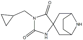 1'-(cyclopropylmethyl)-8-azaspiro[bicyclo[3.2.1]octane-3,4'-imidazolidine]-2',5'-dione Struktur