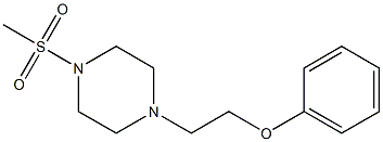 1-(methylsulfonyl)-4-(2-phenoxyethyl)piperazine Struktur