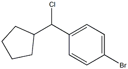 1-bromo-4-(chloro(cyclopentyl)methyl)benzene Struktur