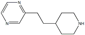 2-(2-(piperidin-4-yl)ethyl)pyrazine Struktur