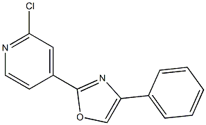 2-(2-chloropyridin-4-yl)-4-phenyloxazole Struktur