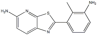 2-(3-amino-2-methylphenyl)thiazolo[5,4-b]pyridin-5-amine Struktur