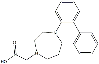 2-(4-(biphenyl-2-yl)-1,4-diazepan-1-yl)acetic acid Struktur