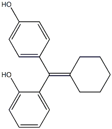 2,4'-(cyclohexylidenemethylene)diphenol Struktur