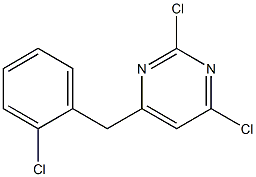 2,4-dichloro-6-(2-chlorobenzyl)pyrimidine Struktur