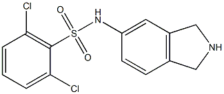 2,6-dichloro-N-(isoindolin-5-yl)benzenesulfonamide Struktur