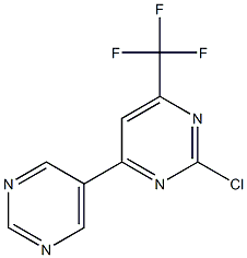 2-chloro-6-(trifluoromethyl)-4,5'-bipyrimidine Struktur