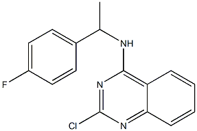 2-chloro-N-(1-(4-fluorophenyl)ethyl)quinazolin-4-amine Struktur