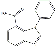 2-methyl-1-phenyl-1H-benzo[d]imidazole-7-carboxylic acid Struktur