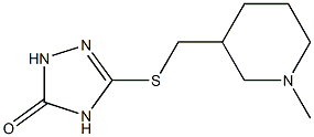 3-((1-methylpiperidin-3-yl)methylthio)-1H-1,2,4-triazol-5(4H)-one Struktur