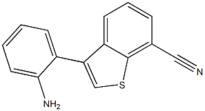 3-(2-aminophenyl)benzo[b]thiophene-7-carbonitrile Struktur