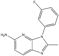 3-(3-fluorophenyl)-2-methyl-3H-imidazo[4,5-b]pyridin-5-amine Struktur