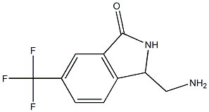 3-(aminomethyl)-6-(trifluoromethyl)isoindolin-1-one Struktur