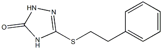 3-(phenethylthio)-1H-1,2,4-triazol-5(4H)-one Struktur