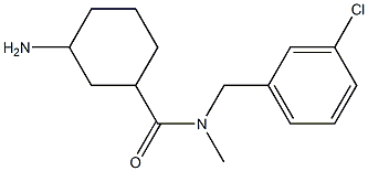 3-amino-N-(3-chlorobenzyl)-N-methylcyclohexanecarboxamide Struktur