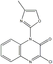 3-chloro-1-(4-methyloxazol-2-yl)quinoxalin-2(1H)-one Struktur