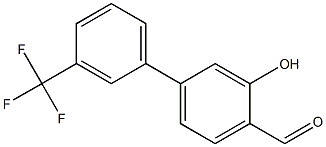 3-hydroxy-3'-(trifluoromethyl)biphenyl-4-carbaldehyde Struktur