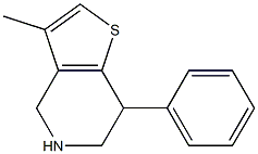 3-methyl-7-phenyl-4,5,6,7-tetrahydrothieno[3,2-c]pyridine Struktur