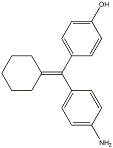 4-((4-aminophenyl)(cyclohexylidene)methyl)phenol Struktur