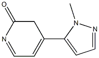 4-(1-methyl-1H-pyrazol-5-yl)pyridin-2(3H)-one Struktur