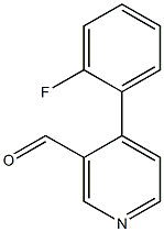 4-(2-fluorophenyl)nicotinaldehyde Struktur