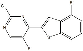 4-(4-bromobenzo[b]thiophen-2-yl)-2-chloro-5-fluoropyrimidine Struktur