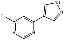 4-chloro-6-(1H-pyrazol-4-yl)pyrimidine Struktur