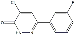 4-chloro-6-(3-fluorophenyl)pyridazin-3(2H)-one Struktur