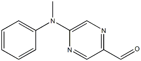 5-(methyl(phenyl)amino)pyrazine-2-carbaldehyde Struktur