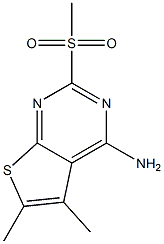 5,6-dimethyl-2-(methylsulfonyl)thieno[2,3-d]pyrimidin-4-amine Struktur