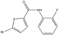 5-bromo-N-(2-fluorophenyl)thiophene-2-carboxamide Struktur