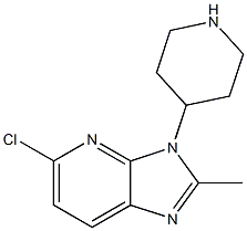 5-chloro-2-methyl-3-(piperidin-4-yl)-3H-imidazo[4,5-b]pyridine Struktur