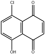 5-chloro-8-hydroxynaphthalene-1,4-dione Struktur