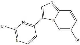 6-bromo-3-(2-chloropyrimidin-4-yl)imidazo[1,2-a]pyridine Struktur