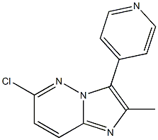 6-chloro-2-methyl-3-(pyridin-4-yl)imidazo[1,2-b]pyridazine Struktur