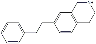 7-phenethyl-1,2,3,4-tetrahydroisoquinoline Struktur