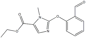 ethyl 2-(2-formylphenoxy)-1-methyl-1H-imidazole-5-carboxylate Struktur