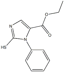 ethyl 2-mercapto-1-phenyl-1H-imidazole-5-carboxylate Struktur