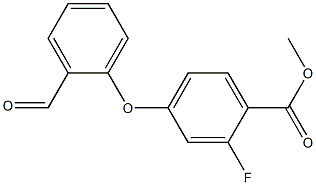 methyl 2-fluoro-4-(2-formylphenoxy)benzoate Struktur