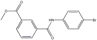 methyl 3-(4-bromophenylcarbamoyl)benzoate Struktur